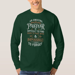 Manar Retrött pastor Minister Preacher Pastoral T Shirt