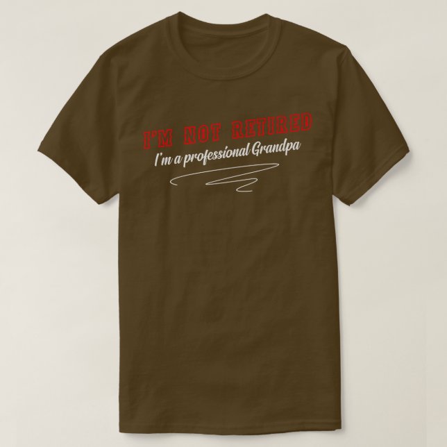 Manar Retrött Professionell Grandpa Grandfather Gr T Shirt (Design framsida)