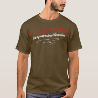 Manar Retrött Professionell Grandpa Grandfather Gr T Shirt
