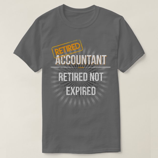 Manar Retrött revisor Pension Gift for Accoun T Shirt (Design framsida)
