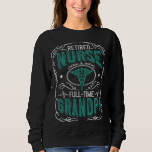 Manar Retrötta sjuksköterskor Fullt Time Grandpa P T Shirt