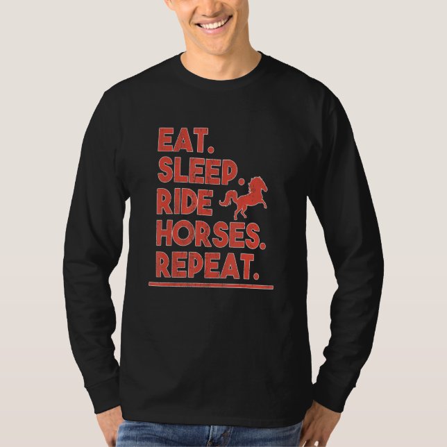 Manar Ride Horses 1 T Shirt (Framsida)