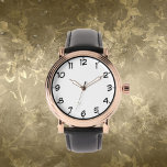 Manar Ro Guld Vintage  Watch Black Leather Strap Armbandsur<br><div class="desc">Manar Ro Guld Vintage Watch med Black Leather Strap en gåva till honom! En underbar gåva som speciella någon!</div>