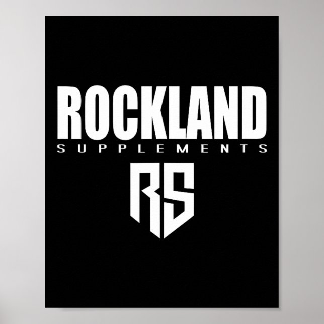 Manar Rockland Supplements Gym Fitness Workout Bod Poster (Framsidan)