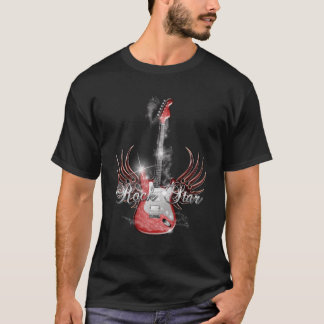 Manar Rockstjärna Guitar Vinge T-Shirt