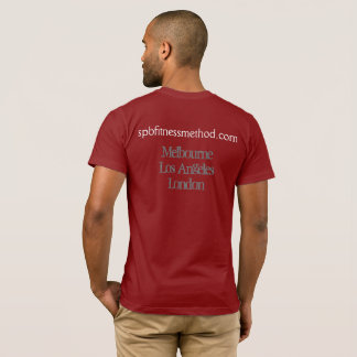 Manar röd grundläggande utslagsplats för tee shirt