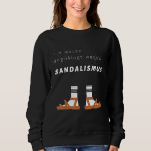 Manar Roligt Alman Socker och Sandals sandalism T Shirt