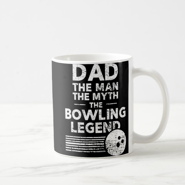 Manar Roligt Bowling för Pappa, mannen på myten Kaffemugg (Höger)
