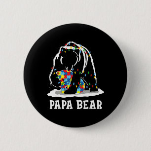 Manar Roligt Pappa Bear Autism Awareness Autism Ma Knapp