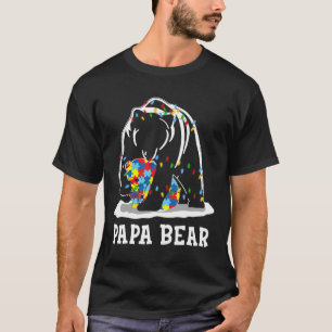 Manar Roligt Pappa Bear Autism Awareness Autism Ma T Shirt