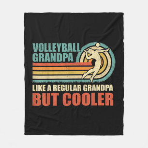 Manar Roligt Volleyball Grandpa som en vanlig morf Fleecefilt