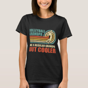 Manar Roligt Volleyball Grandpa som en vanlig morf T Shirt