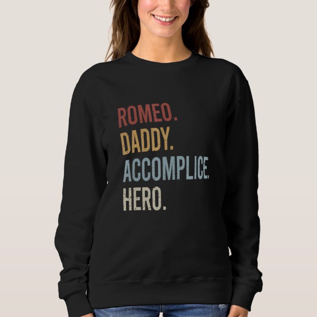 Manar Romeo pappa Accomce Hero Retro Stil Vinta T Shirt (Framsida)