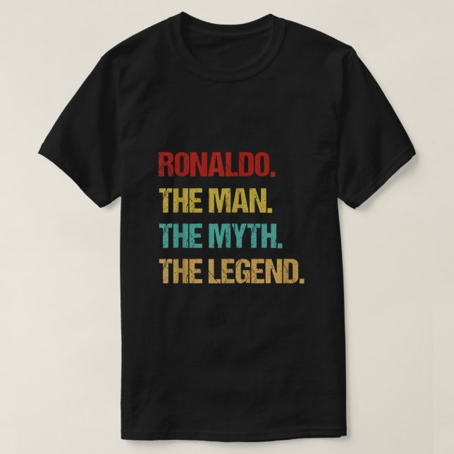 Manar Ronaldo The Man the Myth the Legend T Shirt (Design framsida)