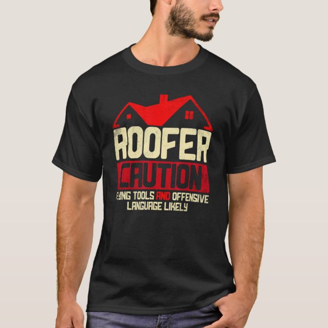 Manar Roofer Manar Roofing Roofer T Shirt (Framsida)