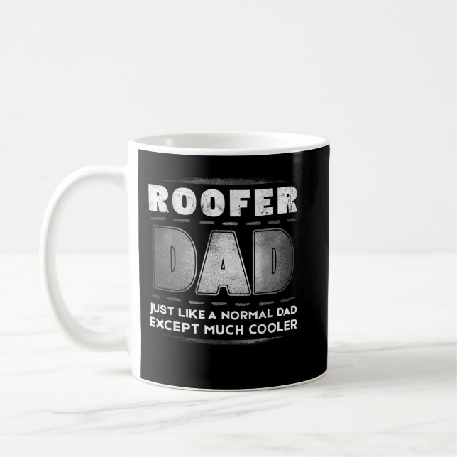 Manar Roofer Pappa Mycket Cooler Fars dag Kaffemugg (Vänster)
