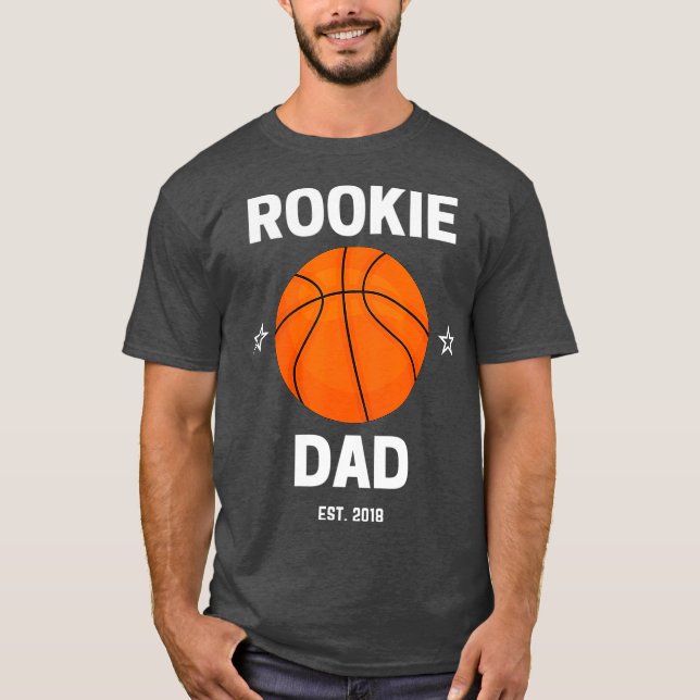 Manar Rookie Pappa Basketball Älskare 2018 New Pap T Shirt (Framsida)