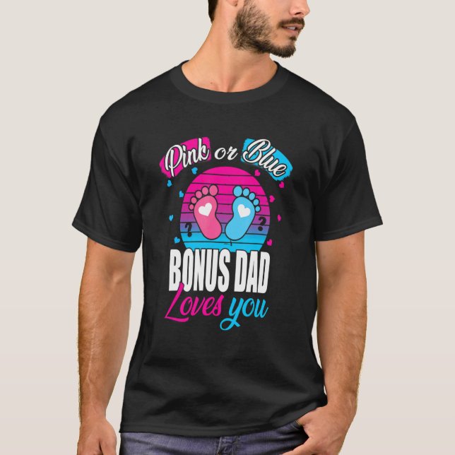 Manar Rosa eller Blå Bonus Pappa Kärlek som du avv T Shirt (Framsida)