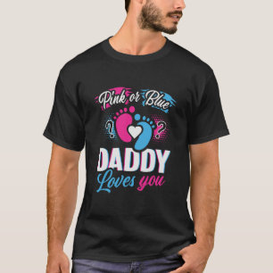 Manar Rosa eller Blå pappa Kärlek dig för Pappo T Shirt