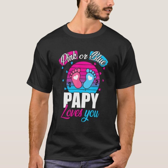 Manar Rosa eller Blå papy Kärlek som du avvisar Fl T Shirt (Framsida)