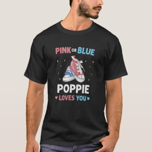 Manar Rosa eller Blue Poppie Kärlek du Grandpa Bab T Shirt