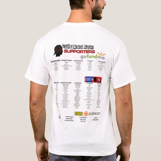 Manar RSG #stustrong ACS Charity Springa T Shirt (Baksida)