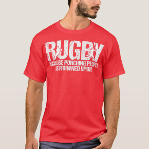 Manar Rugby för att Slå människor är en grogrund T Shirt