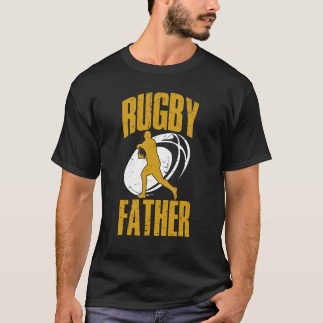 Manar Rugby Player Rugby Sports Rugby Far Rugby Ru T Shirt (Framsida)
