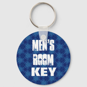 Manar rum Keychain - blåttmönster Nyckelring