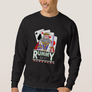 Manar Rummy Kung Gin 2-spelare-spelarspel och G Lång Ärmad Tröja
