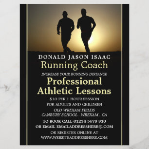 Manar Running, Athletics Lesson Advertising Flyer