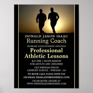 Manar Running, Athletics Lesson Advertising Poster