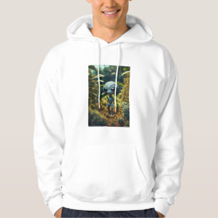 Manar,s Alien Print Design Basic Hooded Sweatshirt
