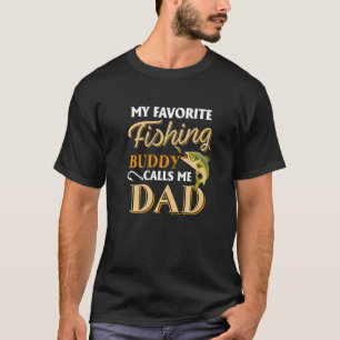 Manar S Min favoritfiskebuddy kallar mig Pappa Fis T Shirt