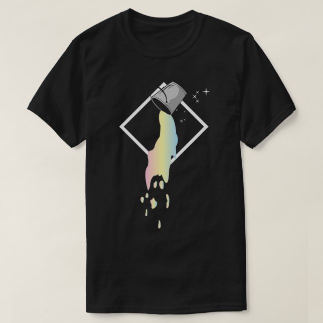 Manar:s Underbara vågfärgshål Färg Galay T Shirt (Design framsida)
