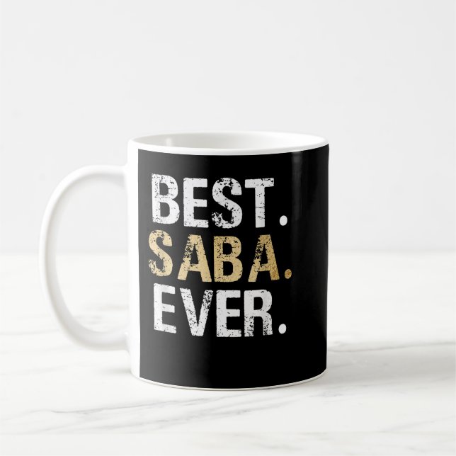 Manar Saba Gift från mordotter Grandson Best Sa SA Kaffemugg (Vänster)