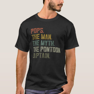 Manar Sailing Boat Pops Manar Pontoon Kapten Appar T Shirt