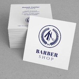 Manar salon anpassningsbar logotyp enkel modern ma fyrkantigt visitkort