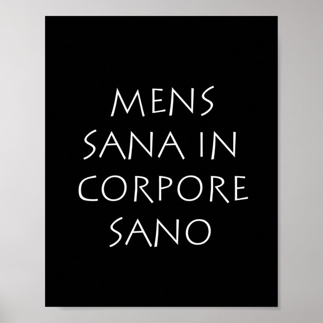 Manar sana in corpore sano poster (Framsidan)