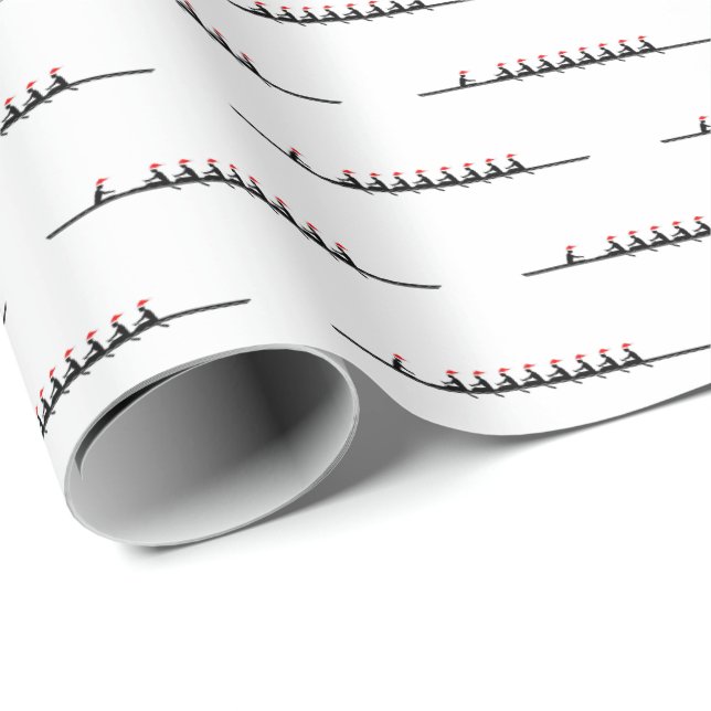 Manar Santa Hat Rving Rowers Crew Team #4 Presentpapper (Rullad Hörn)