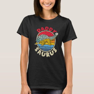 Manar Saurus pappa I Ankylosaurus Dinosaur I-famil T Shirt