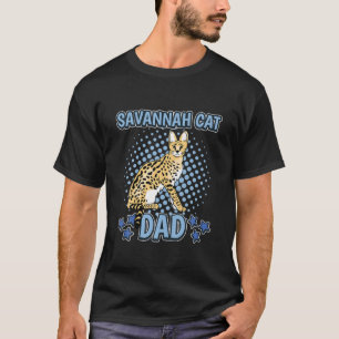 Manar Savannah Cat Pappa Pappa Fars dag Savannah T Shirt