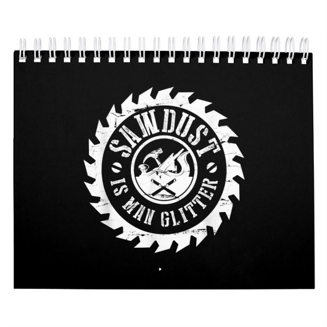 Manar Sawdust är manligt Glitter-trävarpapp Kalender (Omslag)