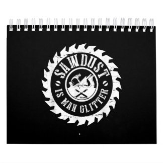 Manar Sawdust är manligt Glitter-trävarpapp Kalender