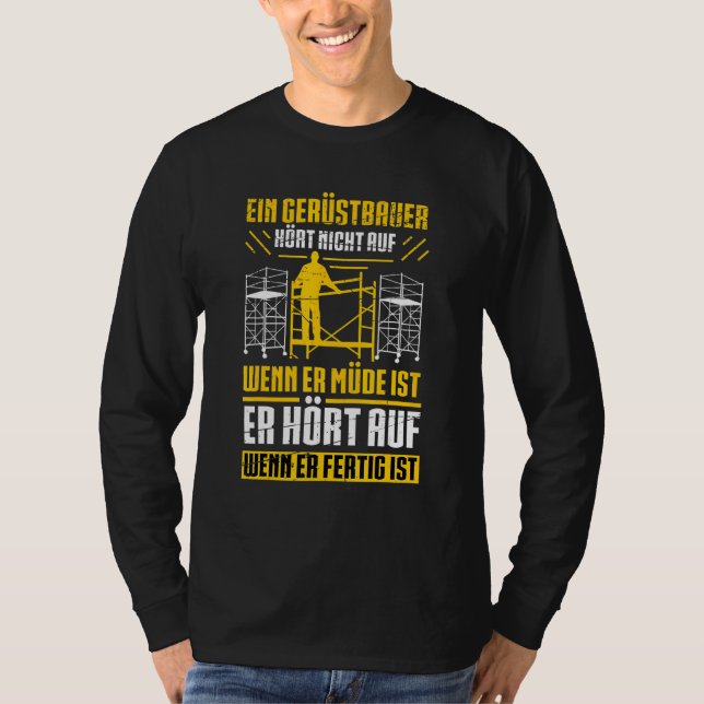 Manar Scaffoling Professionell Scaffolding Say C T Shirt (Framsida)