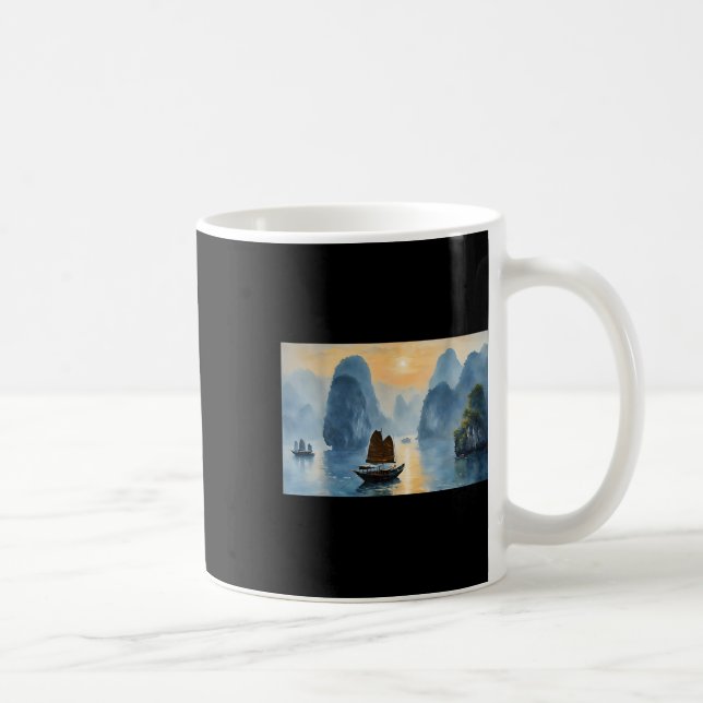 Manar Scenia Vietnam Ligcape Ha Long Bay Design Kaffemugg (Höger)