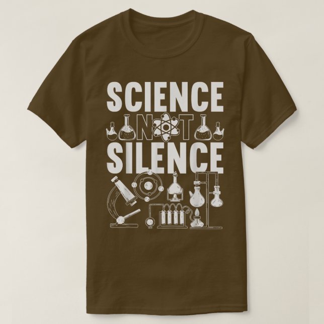 Manar Science Not Silence 1410 T Shirt (Design framsida)