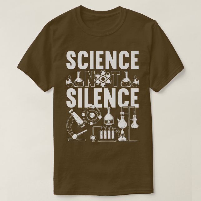 Manar Science Not Silence Premium T Shirt (Design framsida)