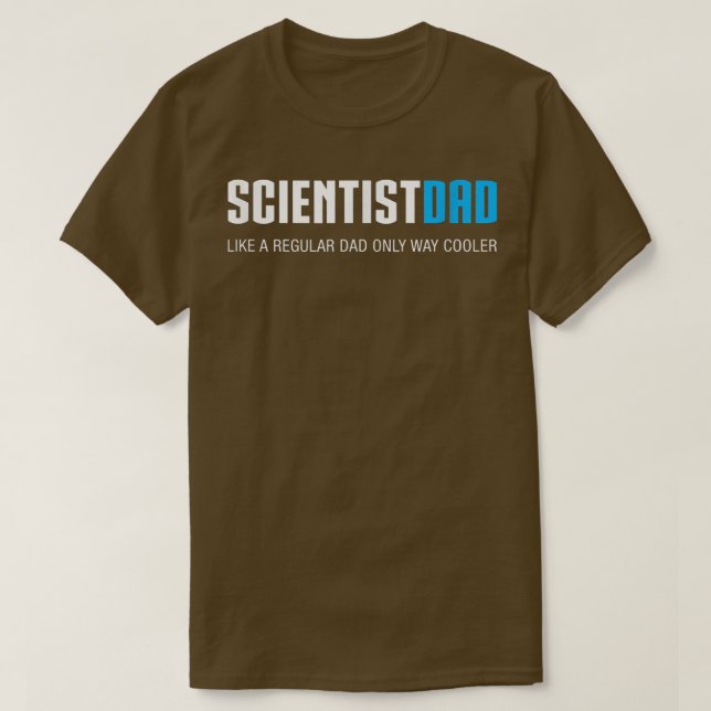 Manar Scientist Pappa , Funny Cute Fars dag Gift  T Shirt (Design framsida)