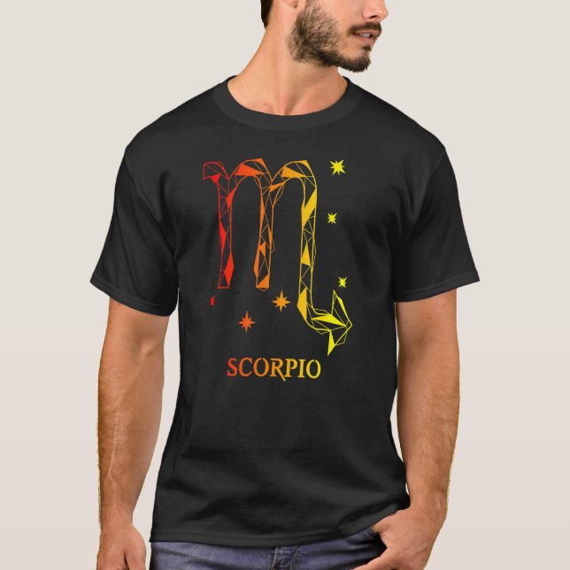 Manar Scorpio Zodiac 1 T Shirt (Framsida)
